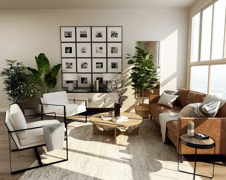A bright, quiet room with plants, soft seating and natural light